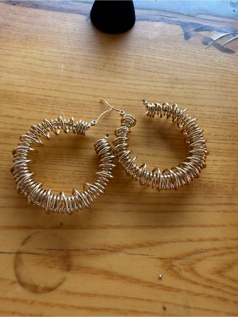 Urban Outfitters Gold Coil Hoop Earrings